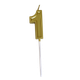 Миниатюра изображения товара Свеча для торта S.G. Home Цифра 1 на шпажке SG-CC-N3 (золото)