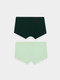 Миниатюра изображения товара Комплект мужских трусов Mark Formelle 411216-2 (р.94-104, зеленая дымка/зеленый бархат)