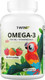 Миниатюра изображения товара Жирные кислоты 1WIN Omega-3 Kids с витамином D и E (120 капсул, микс)