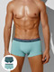 Миниатюра изображения товара Комплект мужских трусов Mark Formelle 411215-2 (р.86-96, пыльная бирюза/геометрия на атлантике)