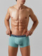Миниатюра изображения товара Комплект мужских трусов Mark Formelle 411215-2 (р.94-104, пыльная бирюза/геометрия на атлантике)