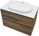 Миниатюра изображения товара Тумба с умывальником ЗОВ Парма 70 / P70LA0MAMC1B-LDSPW6002 (аттик)