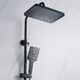 Миниатюра изображения товара Душевая система со смесителем Shevanik S4436H (черный)