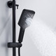 Миниатюра изображения товара Душевая система со смесителем Shevanik S4436H (черный)