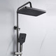 Миниатюра изображения товара Душевая система со смесителем Shevanik S4436T (оружейная сталь)