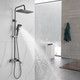 Миниатюра изображения товара Душевая система со смесителем Shevanik S4436T (оружейная сталь)