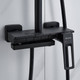 Миниатюра изображения товара Душевая система со смесителем Shevanik S6826H (черный)