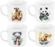 Миниатюра изображения товара Набор кружек Elan Gallery New Bone China Сурикаты+Капибара+Панда+Коала / 230252-4