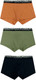 Миниатюра изображения товара Комплект мужских трусов Mark Formelle 411124-3 (р.82-92, зеленый чай/морковный/глубокий синий)