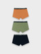 Миниатюра изображения товара Комплект мужских трусов Mark Formelle 411124-3 (р.90-100, зеленый чай/морковный/глубокий синий)