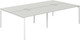 Миниатюра изображения товара Комплект письменных столов Norden 280х163.8х75 / SG.258.SH.44.WH (белый/серый бархат)