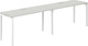 Миниатюра изображения товара Комплект письменных столов Norden 280х60х75 / SG.224.SH.44.WH (белый/серый бархат)