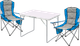 Миниатюра изображения товара Комплект складной мебели Sundays ZC-CT004/ZC-CC008 (синий/серый)