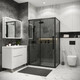 Миниатюра изображения товара Душевой уголок Grossman Cosmo 110x100x195 / 120.K33.02.1110.21.10 (черный матовый/стекло тонированное)