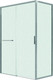Миниатюра изображения товара Душевой уголок Grossman Style 130x100x195 / 120.K33.05.1310.10.02 (хром/стекло шиншилла)