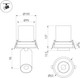 Миниатюра изображения товара Спот Arlight LTD-PULL-R100-10W Warm3000 WH 24deg 230V / 031365