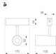 Миниатюра изображения товара Трековый светильник Arlight CLIP-38-SPOT-R146-6W Warm3000 BK 24deg 24V / 026841