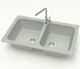 Миниатюра изображения товара Мойка кухонная Marrbaxx 20/Q10 / F020Q010 (светло-серый)