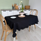 Миниатюра изображения товара Скатерть ОМурМебель 150x120см прямоугольная с рюшами (черный)