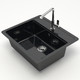 Миниатюра изображения товара Мойка кухонная Marrbaxx 9/Q4 / F009Q004 (черный)