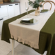 Миниатюра изображения товара Дорожка на стол ОМурМебель 140x40см с рюшами (серый)