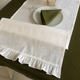 Миниатюра изображения товара Дорожка на стол ОМурМебель 140x40см с рюшами (белый)