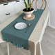 Миниатюра изображения товара Дорожка на стол ОМурМебель 140x40см с рюшами (синий)