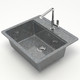 Миниатюра изображения товара Мойка кухонная Marrbaxx 9/Q8 / F009Q008 (темно-серый)