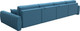 Миниатюра изображения товара Диван П-образный Лига Диванов Лига-057 НПБ Лонг / 129324 (рогожка Амур 10 голубой)