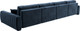Миниатюра изображения товара Диван П-образный Лига Диванов Лига-057 НПБ Лонг / 129334 (велюр Tower 13 синий)