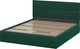 Миниатюра изображения товара Двуспальная кровать Mio Tesoro Империал 160x200 (веллум/зеленый)