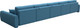 Миниатюра изображения товара Диван П-образный Лига Диванов Лига-057 НПБ МегаЛонг / 129353 (рогожка Амур 10 голубой)