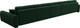 Миниатюра изображения товара Диван П-образный Лига Диванов Лига-057 НПБ МегаЛонг / 129357 (велюр Seven 626 зеленый)