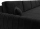 Миниатюра изображения товара Диван П-образный Лига Диванов Лига-057 НПБ МегаЛонг / 129360 (велюр Seven 35 черный)