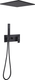 Миниатюра изображения товара Душевая система со смесителем Abber Daheim AF8221B (черный матовый)