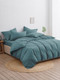 Миниатюра изображения товара Комплект постельного белья Ночь нежна Темно-бирюзовый Евро 50x70 / 815