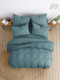 Миниатюра изображения товара Комплект постельного белья Ночь нежна Темно-бирюзовый Евро 50x70 / 815