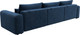 Миниатюра изображения товара Диван Лига Диванов Лига-056 НПБ Лонг / 129147 (велюр Brut 11 синий)