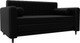 Миниатюра изображения товара Диван Лига Диванов Лига-070 / 129751 (экокожа Grifon 18 черный)