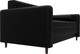 Миниатюра изображения товара Диван Лига Диванов Лига-070 / 129751 (экокожа Grifon 18 черный)