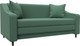 Миниатюра изображения товара Диван Лига Диванов Лига-071 / 129654 (рогожка Амур 11 зеленый)