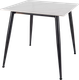 Миниатюра изображения товара Обеденный стол Signal Rion 80x80 (белый глянец/черный)