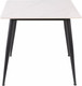 Миниатюра изображения товара Обеденный стол Signal Rion 80x80 (белый глянец/черный)