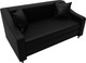 Миниатюра изображения товара Диван Лига Диванов Лига-071 / 129771 (экокожа Grifon 18 черный)