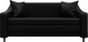 Миниатюра изображения товара Диван Лига Диванов Лига-071 / 129771 (экокожа Grifon 18 черный)