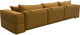 Миниатюра изображения товара Диван Лига Диванов Лига-058 НПБ Лонг / 129402 (велюр Brut 10 желтый)