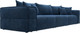 Миниатюра изображения товара Диван Лига Диванов Лига-058 НПБ Лонг / 129405 (велюр Brut 11 синий)