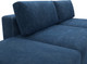 Миниатюра изображения товара Комплект мягкой мебели Лига Диванов Лига-060 НПБ с пуфом / 129672 (велюр Brut 11 синий)