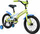 Миниатюра изображения товара Велосипед STARK Tanuki 16 Boy 2023 / HQ-0010240 (зеленый/синий/белый, разобранный, в коробке)