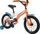 Миниатюра изображения товара Велосипед STARK Tanuki 16 Boy 2023 / HQ-0010153 (оранжевый/синий/белый, разобранный, в коробке)
